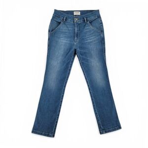 Frame Womens 29 Le Slender Jeans‎ Blue Stretch Denim Slim Straight Crop